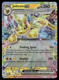 Jolteon ex 030/131 Holo Double Rare Prismatic Evolutions Pokemon NM/M - Image 1