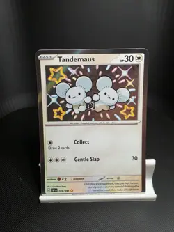 Tandemaus 209/091 Paldean Fates Shiny Secret Rare Pokemon TCG Single - Image 1