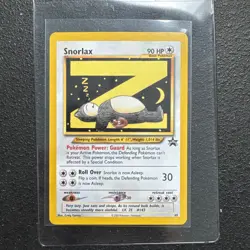 Pokemon Snorlax Black Star Promo 49 WOTC LP - Image 1