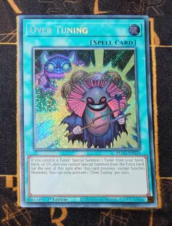 YUGIOH Over Tuning (BLGG-EN034) Secret Rare 1st Edition Near Mint - Image 1