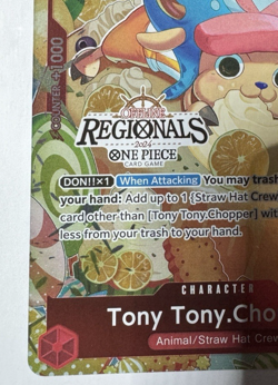 One piece TCG Tony Tony.Chopper OP01-015 Offline Regional Promo Near Mint - Image 3