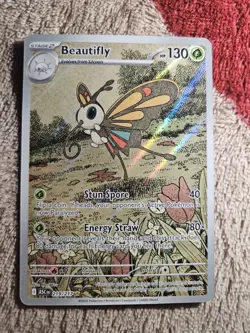 Beautifly 219/217 Illustration Rare Pokemon Card Paradox Rift - Image 1