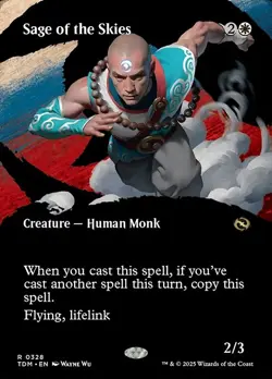 1x Sage of the Skies - Extended Art NM Eng MTG - Tarkir: Dragonstorm - Image 1