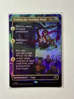 Awaken the Honored Dead (Borderless) Tarkir: Dragonstorm Foil - Image 1