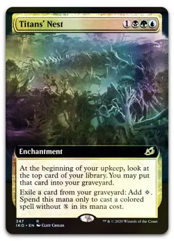 Titans' Nest (Extended Art) #347 (Foil) (NM) Ikoria IKO Magic MTG - Image 1