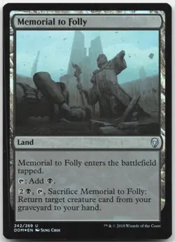 Memorial to Folly - Dominaria - Foil Uncommon - Magic: The Gathering - Image 1