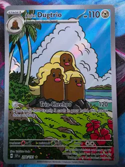 Pokemon Alolan Dugtrio Surging Sparks 208/191 (NM/M) - Image 1
