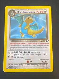 CARTE POKEMON DRACOLOSSE OBSCUR 22/82 FR RARE WIZARDS TEAM ROCKET - TBE+ - Image 1
