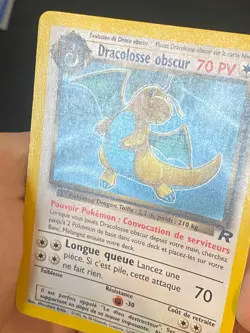 CARTE POKEMON DRACOLOSSE OBSCUR 22/82 FR RARE WIZARDS TEAM ROCKET - TBE+ - Image 2