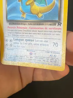 CARTE POKEMON DRACOLOSSE OBSCUR 22/82 FR RARE WIZARDS TEAM ROCKET - TBE+ - Image 4