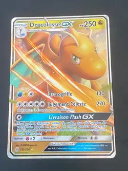 CARTE POKEMON DRACOLOSSE GX 152/236 FR ULTRA RARE SL HARMONIE DES ESPRITS -NEUF - Image 1
