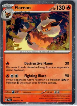 Flareon - (Cosmos Holo) 013/131 - Pokemon Card - NM - Image 1