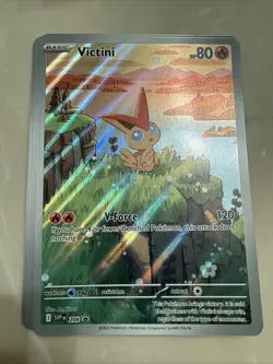12x Pokemon TCG Scarlet & Violet Victini Jumbo Black Star Promo Card SVP 208 - Image 1
