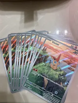 12x Pokemon TCG Scarlet & Violet Victini Jumbo Black Star Promo Card SVP 208 - Image 2