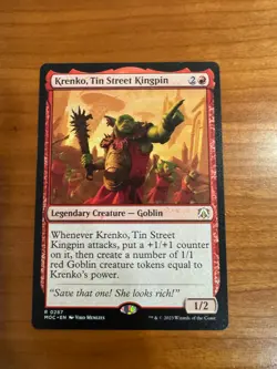 KRENKO, TIN STREET KINGPIN 287 COMMANDER: MARCH OF THE MACHINE MTG NM - Image 1