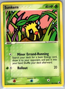 Sunkern 76/115 Non Holo Unseen Forces - Pokemon Card - NM - Image 1