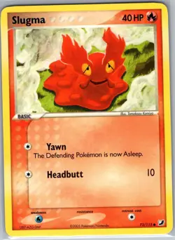 Slugma 73/115 Non Holo Unseen Forces - Pokemon Card - NM - Image 1