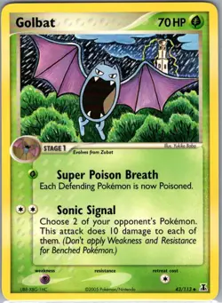 Golbat 43/113 Non Holo Delta Species - Pokemon Card - NM - Image 1