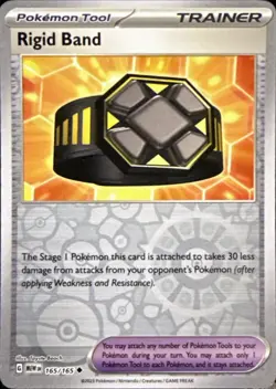 Rigid Band 165/165 Uncommon 151 Pokemon Reverse Holo Near Mint - Image 1
