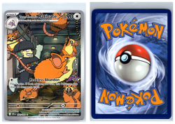 Pokemon Team Rocket's Raticate Destined Rivals Illustration Rare 202/182 - Image 1