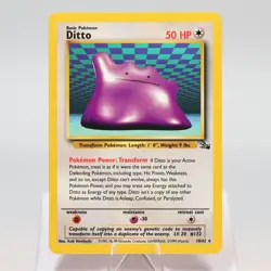 Pokemon TCG - Ditto 18/62 Fossil Rare WOTC - EXC/NM - Image 2