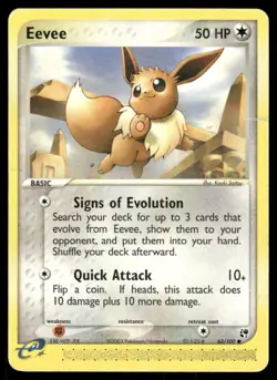 2003 Pokemon Eevee Common Sandstorm 63/100 DMG - Image 1