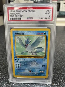 Pokemon TCG Fossil Articuno (1st edition) PSA 9 - Image 1