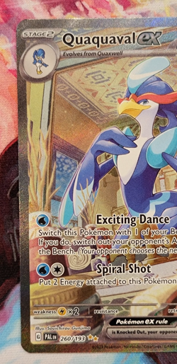 Pokemon TCG Quaquaval ex 260/193 SIR – Paldea Evolved Pack Fresh NM - Image 3