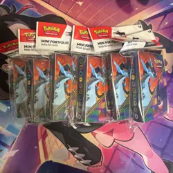 Pokemon Phantasmal Flames Mini Portfolio packs Lot x5 sealed - Image 1