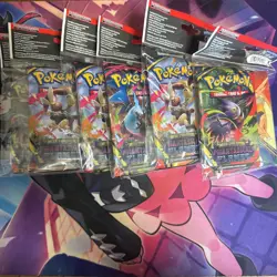 Pokemon Phantasmal Flames Mini Portfolio packs Lot x5 sealed - Image 2
