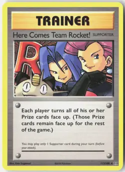 Here Comes Team Rocket! 113/108 Secret Rare Evolutions Pokemon Near Mint - Image 1