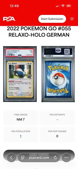 RARE Pokemon Relaxo POP 1 - 2020 Holo VIVID VOLTAGE #131 PSA 10 & #055 PSA 7! - Image 4