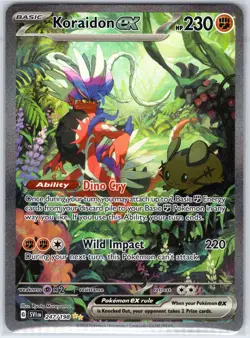 Koraidon ex 247/198 Special Illustration Rare Scarlet & Violet Pokemon Holo LP - Image 1
