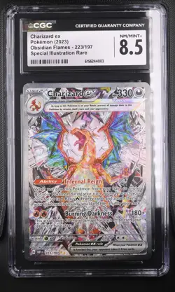 Charizard EX 223/197 Special Illustration Rare Pokemon CGC 8.5 Nm/mint+ - Image 1
