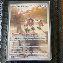Mr. Mime: Near Mint illustration Rare 179/165 Scarlet & Violet 151 - Pokemon TCG - Image 1