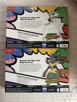 Pokemon Ascended Heroes Premium Poster Collection Mega Gardevoir & Lucario Set - Image 2