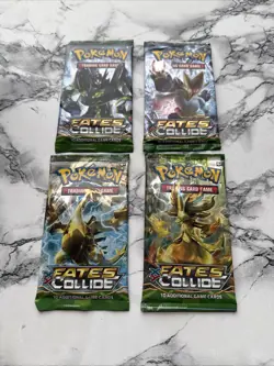 Pokemon - Fates Collide - Booster Pack Art Set- New & Sealed - 4 Packs - Image 5