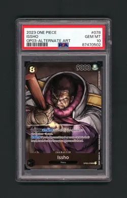 PSA 10 Issho OP03-078 SR Alt Art Parallel Pillars of Strength One Piece - Image 1
