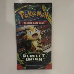 Pokemon Mega Evolution Perfect Order Booster Pack 10 Cards English TCG 2022 - Image 1