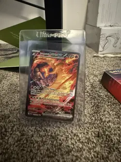 Pokemon TCG Team Rockets Moltres EX Card 229/182 Destined Rivals - Image 1