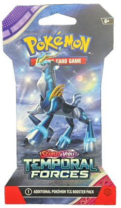 Pokemon 2024 Scarlet & Violet Temporal Forces 10 Card Pack - Image 1