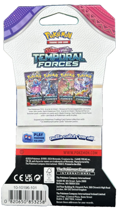 Pokemon 2024 Scarlet & Violet Temporal Forces 10 Card Pack - Image 2