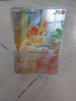 Fennekin MEP 080 Holo Mega Evolutions Promo (Pokemon Center Exclusive) Near Mint - Image 1