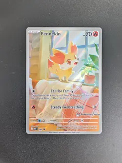 Fennekin MEP 080 Holo Mega Evolutions Promo (Pokemon Center Exclusive) Near Mint - Image 4