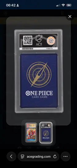 Monkey.D.Luffy (2nd Anniversary Stamped Promo) P-043 One Piece - ACE 10 - Image 2