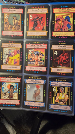 Lot of Vintage xXxenophile Adult CCG Cards with Binder - Image 2