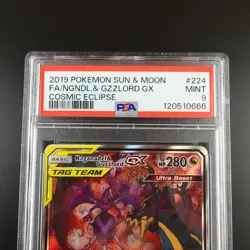 PSA 9 Naganadel & Guzzlord GX 224/236 Pokemon Cosmic Eclipse Graded Card - Image 2