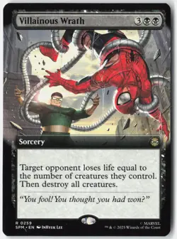 Villainous Wrath (Extended Art) 259 Marvel's Spider-Man Magic: The Gathering NM - Image 1