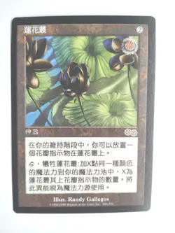 Lotus Blossom NM Urza's Saga Chinese Rare 1998 MTG FBB [repost Henrique only} - Image 1