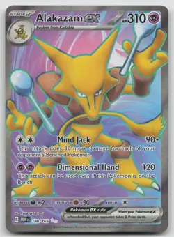 Alakazam ex 188/165 151 Pokemon Holo NM Ultra Rare - Image 1
